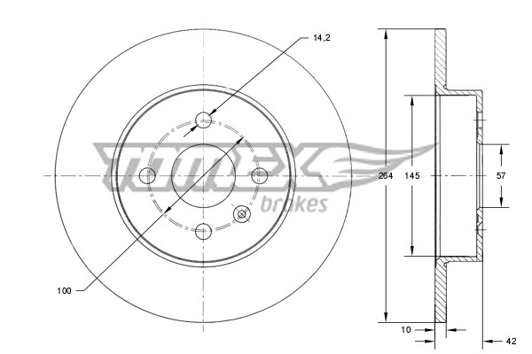 TOMEX Brakes Bremsscheibe